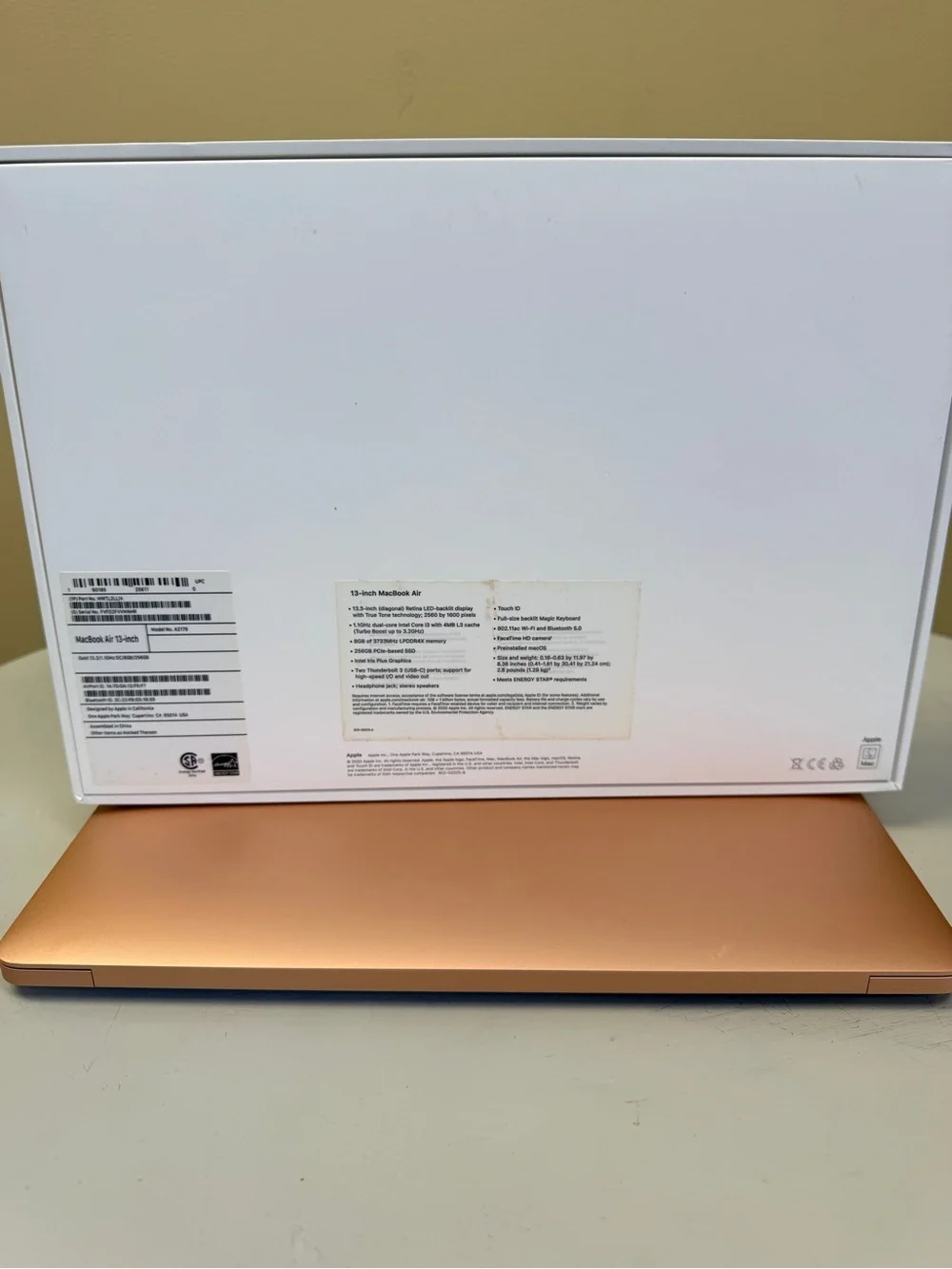 Apple MacBook Air Rose Gold with Black Keyboard